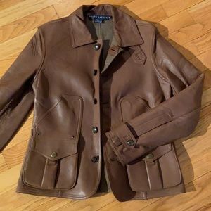 Ralph Lauren Blue Label Leather Jacket - Medium
